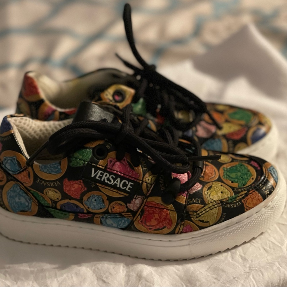 Lil kids multi color Versace sneaker